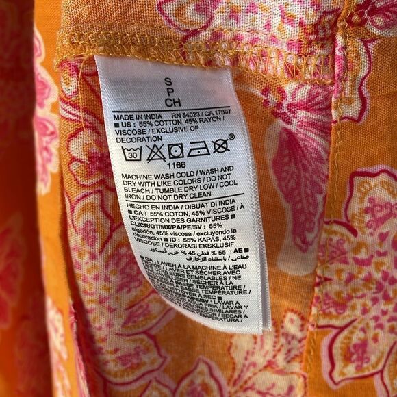 Old Navy All Day Sleeveless Pink Floral Maxi Dress Size Small - Picture 8 of 11